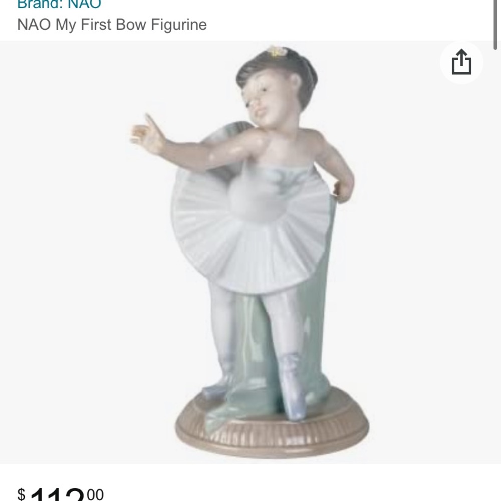 NAO by LLADRO my first bow ballerina #1150